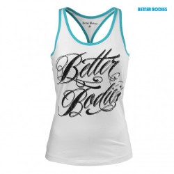 Better Bodies Майка Energy T-Back White/Aqua