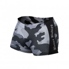 Better Bodies Обтягивающие шорты BB Short Tights, Grey camoprint
