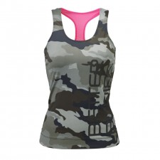 Better Bodies Спортивная майка Athlete T-back, Green camoprint