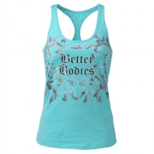 Better Bodies Спортивная майка Printed T-back, Aqua blue