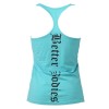 Better Bodies Спортивная майка Printed T-back, Aqua blue (фото-1)