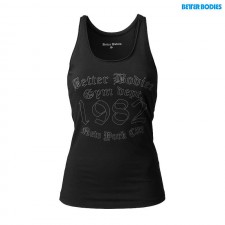 Better Bodies Спортивная майка Raw jersey tank, Black
