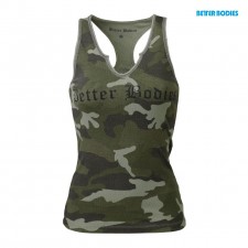 Better Bodies Спортивная майка V-Neck Cut Rib Tank, Geen