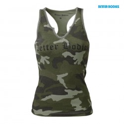 Better Bodies Спортивная майка V-Neck Cut Rib Tank, Geen