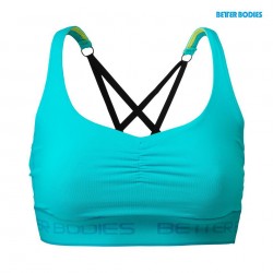 Better Bodies Спортивный топ Athlete Short Top, Aqua blue