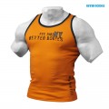 Better Bodies Тренировочная майка BB Rib Tank, Orange/Black