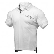 Better Bodies Уличное поло Graphic Piquet, White