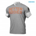 Better Bodies Футболка Basic Logo Tee Dark Grey Melange