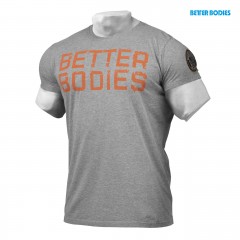 Отзывы Better Bodies Футболка Basic Logo Tee Dark Grey Melange