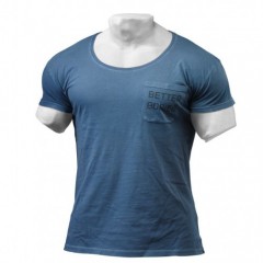 Better Bodies Футболка BB Washed Tee, Осеan Blue