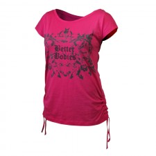 Better Bodies Футболка Printed S\S Tee, Hot Pink