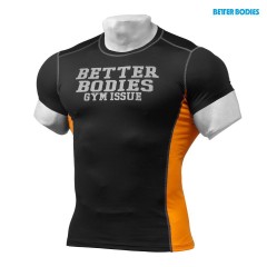Отзывы Better Bodies Футболка Tight Fit Tee, Black/Orange