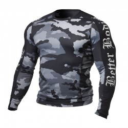 Better Bodies Футболка с длин рук Flex Tight l/s, Grey camoprint