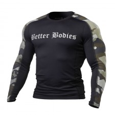 Better Bodies Футболка с длинным рук Flex Tight ls, BlackCamo