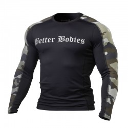 Better Bodies Футболка с длинным рук Flex Tight ls, BlackCamo