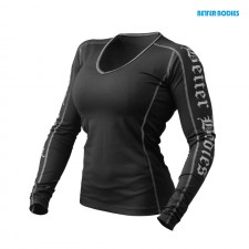 Better Bodies Футболка с длинным рукавом Shaped l/s, Black