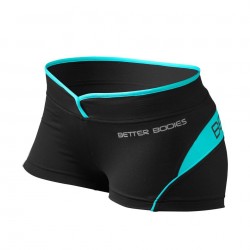 Better Bodies Шорты Shaped Hotpant, Black/Aqua