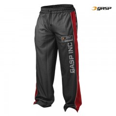 GASP Спортивные брюки No1 Mesh pant, Black\Red