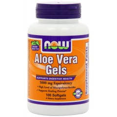 Отзывы NOW Aloe Vera 5000 mg - 100 Softgels