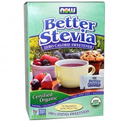 Отзывы NOW Better Stevia Calcium - 75 пакетиков