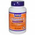 NOW Vitamin A - 250 гелевых капсул