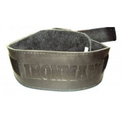 IRONMAN Ремень кожаный (Фитнес) на липучке