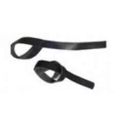 Be First  Лямки для тяги кожаные без вставок (черные)