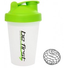 Be First шейкер 500 мл (с шариком) с салатовой крышкой