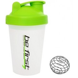 Be First шейкер 500 мл (с шариком) с салатовой крышкой