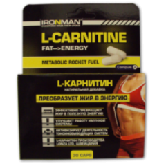 Отзывы IRONMAN L-карнитин - 30 капсул