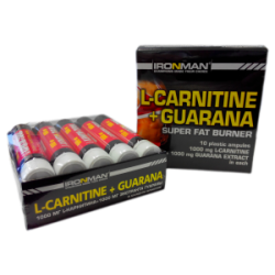 IRONMAN L-карнитин+гуарана - 10 ампул (25мл)