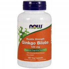 Гинкго Билоба NOW Ginkgo Biloba 120 мг - 50 вег. капс.