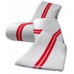 BE FIRST БИНТЫ КОЛЕННЫЕ БЕЛЫЕ С КРАСНЫМ 2 МЕТРА 