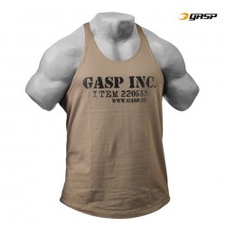 GASP Майка с глубоким вырезом Deep Cut Tank, Washed Khaki