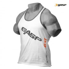 GASP Майка для тренировок Vintage T-back, White