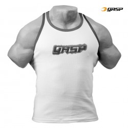 GASP Спортивная облегающая майка Hardcore Rib Tank, White