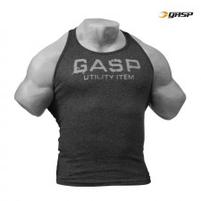 GASP Тренировочная майка GASP Ribbed T-Back, Antracite melange
