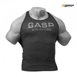 GASP Тренировочная майка GASP Ribbed T-Back, Antracite melange
