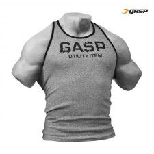 GASP Тренировочная майка GASP Ribbed T-Back, Grey