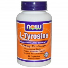 NOW L-Tyrosine (750mg) - 90 капсул