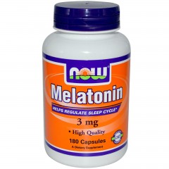 Отзывы NOW Melatonin (3mg) - 180 капсул