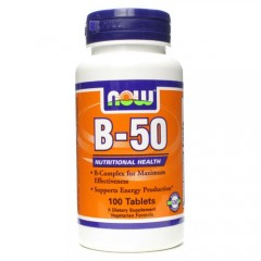 Отзывы NOW B-50 Complex - 100 таблеток