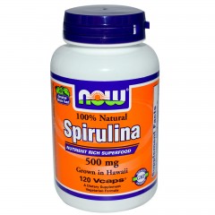 Отзывы NOW Spirulina - 120 капсул (500mg)