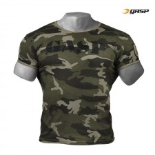 GASP Футболка GASP Ribbed Tee, Green Camoprin