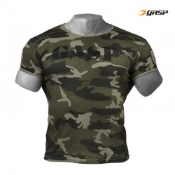 GASP Футболка GASP Ribbed Tee, Green Camoprin
