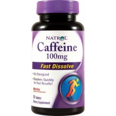 Natrol Caffeine 100 мг Fast Dissolve - 30 таблеток