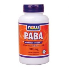 Витамин B10 NOW Foods PABA 500 мг - 100 капсул