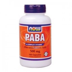 NOW Foods PABA 500 мг - 100 капсул