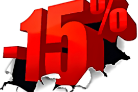 Финальная распродажа! 15 % на все!