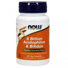 Отзывы NOW Foods Acidophilus & Bifidus 8 billion - 60 Vcaps